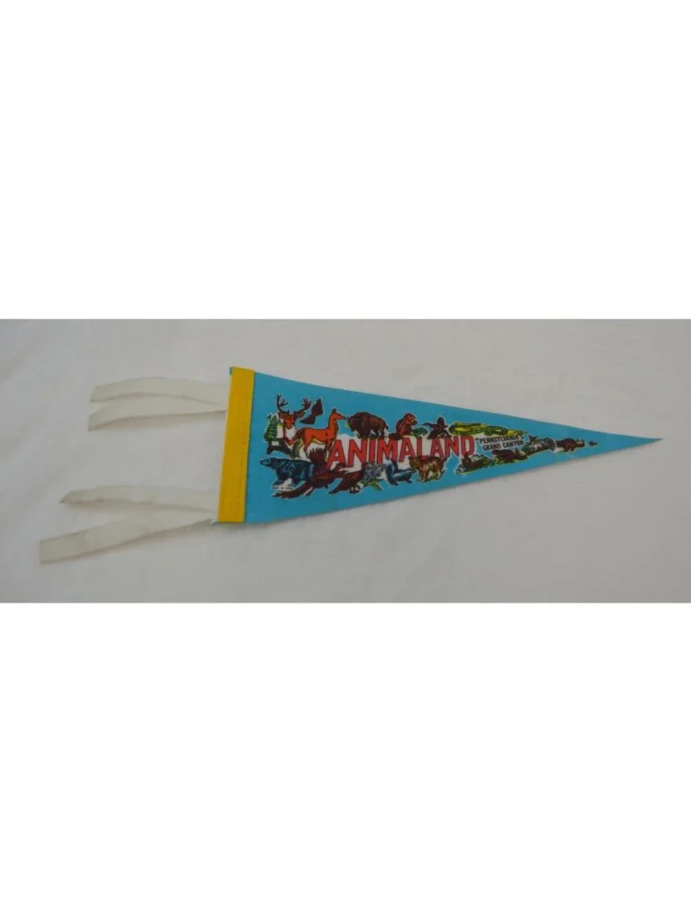 Vintage Animaland Pennsylvania's Grand Canyon pennant